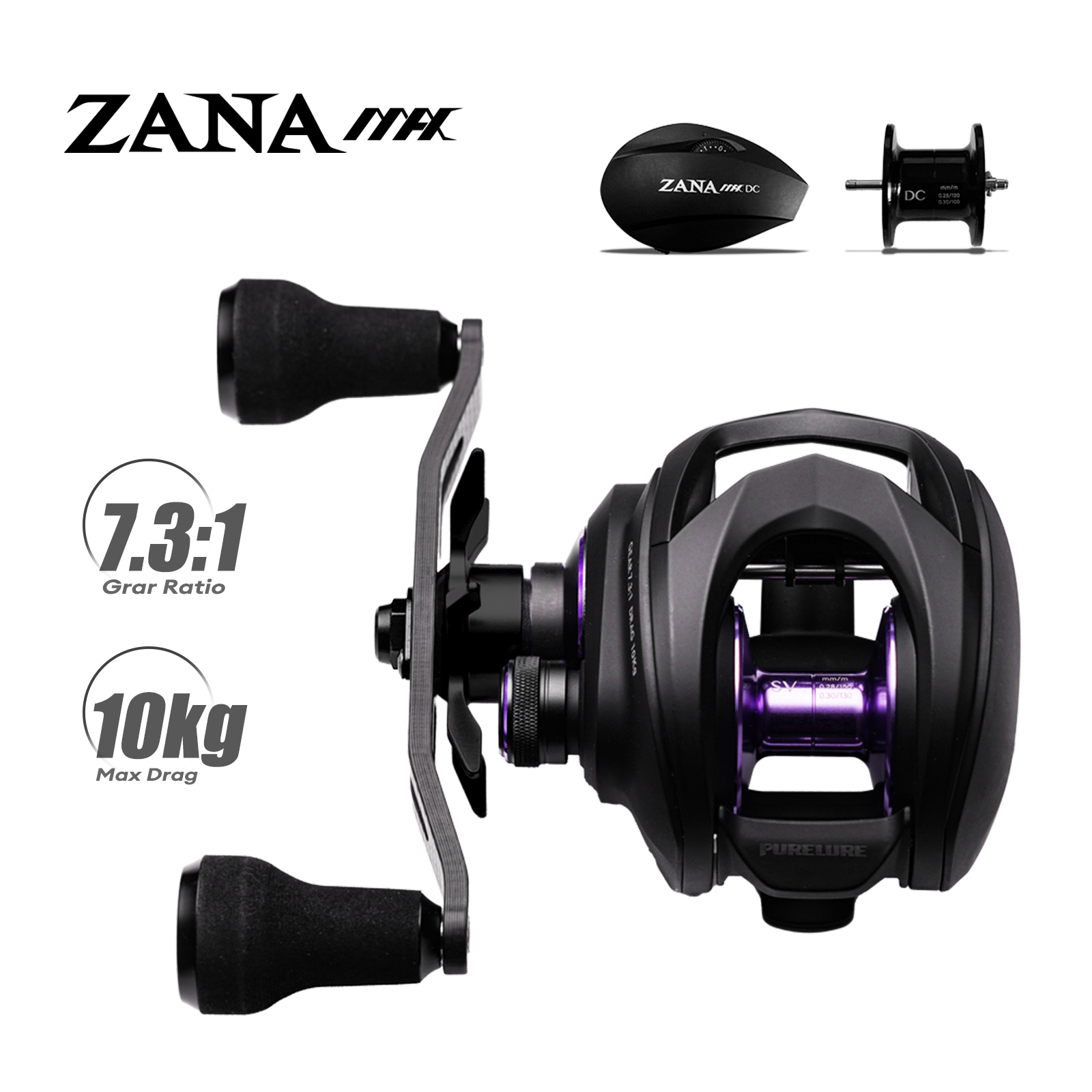 Abu Garcia Reel Max - بكرة صيد PURELURE ZANA MAX 10KG