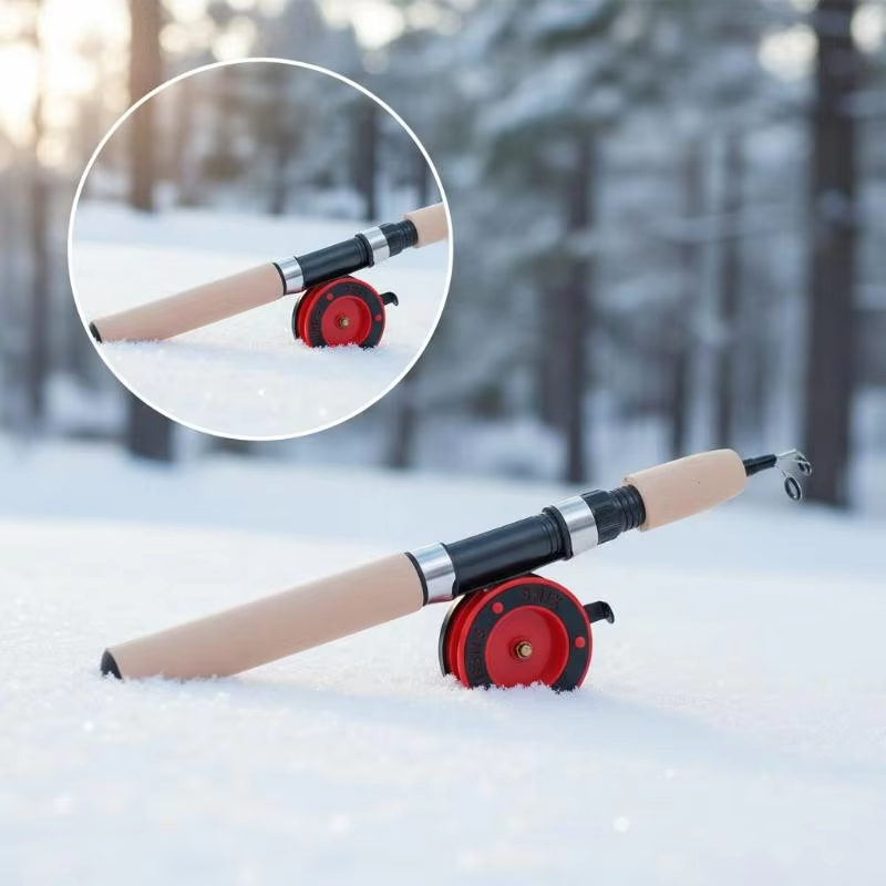 عصا صيد الأسماك على الجليد من  - مراجعة Ice Fishing Reel وسعره